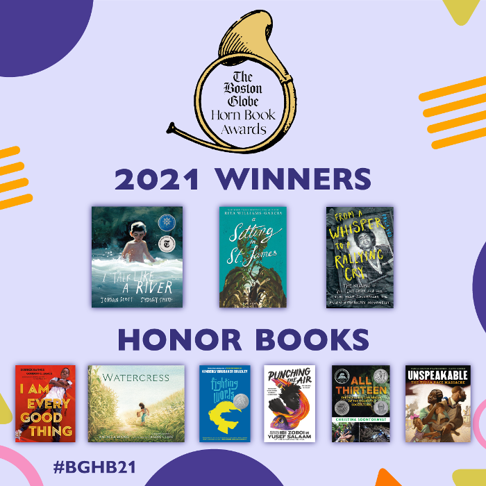 Presenting the 2021 Boston Globe–Horn Book Award winners