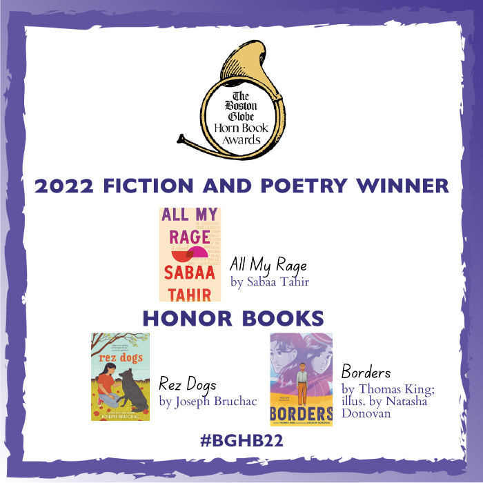 Reviews of the 2022 Boston Globe–Horn Book Fiction and Poetry Award Winner and Honor Books