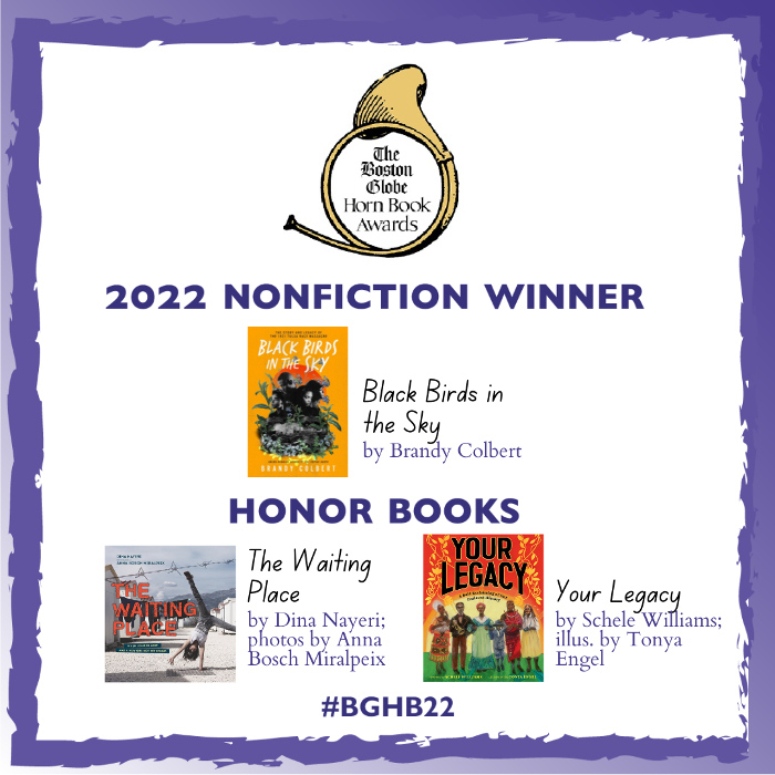 Reviews of the 2022 Boston Globe–Horn Book Nonfiction Award Winner and Honor Books