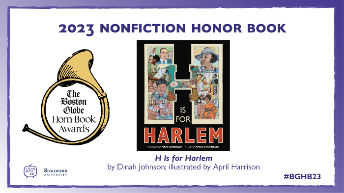 H Is for Harlem: Dinah Johnson's 2023 BGHB Nonfiction Honor Speech