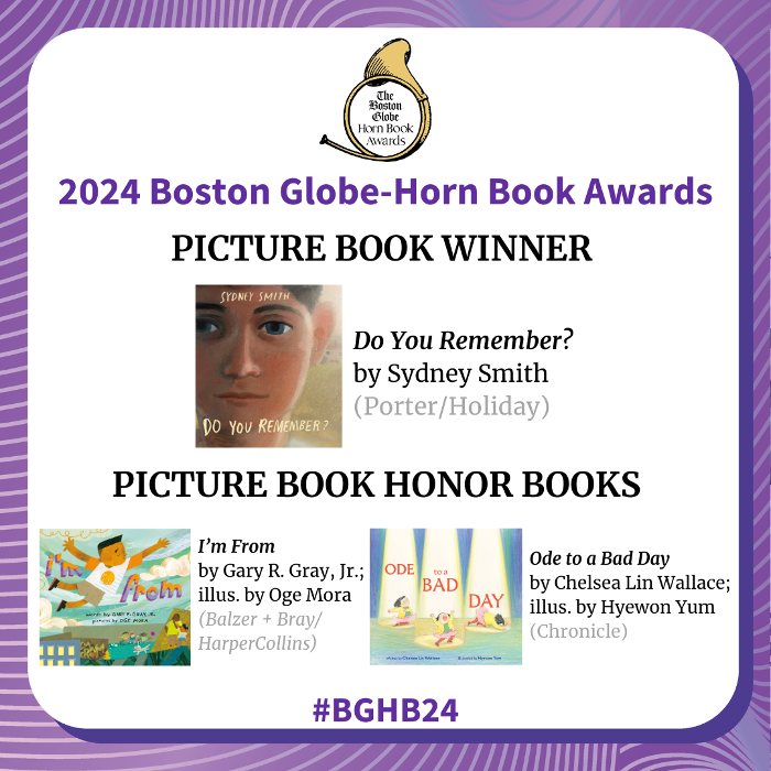 The Horn Book Reviews of the 2024 Boston GlobeHorn Book Picture Book